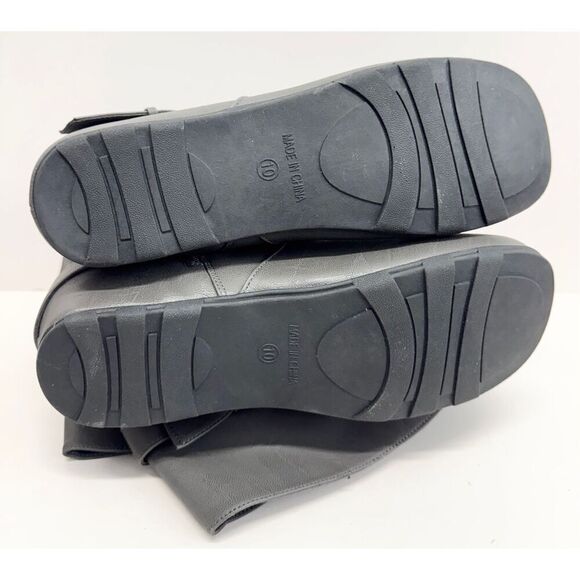 Journee Collection Knee High Boots Gray Size 10 Wide Calf Slouchy Style NEW - Picture 10 of 10